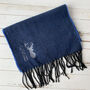 Personalised Men's Blue Stag Scarf, thumbnail 1 of 3