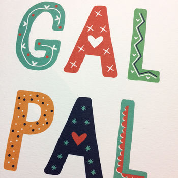 Gal Pal Girl Friend Friendship Card, 2 of 3
