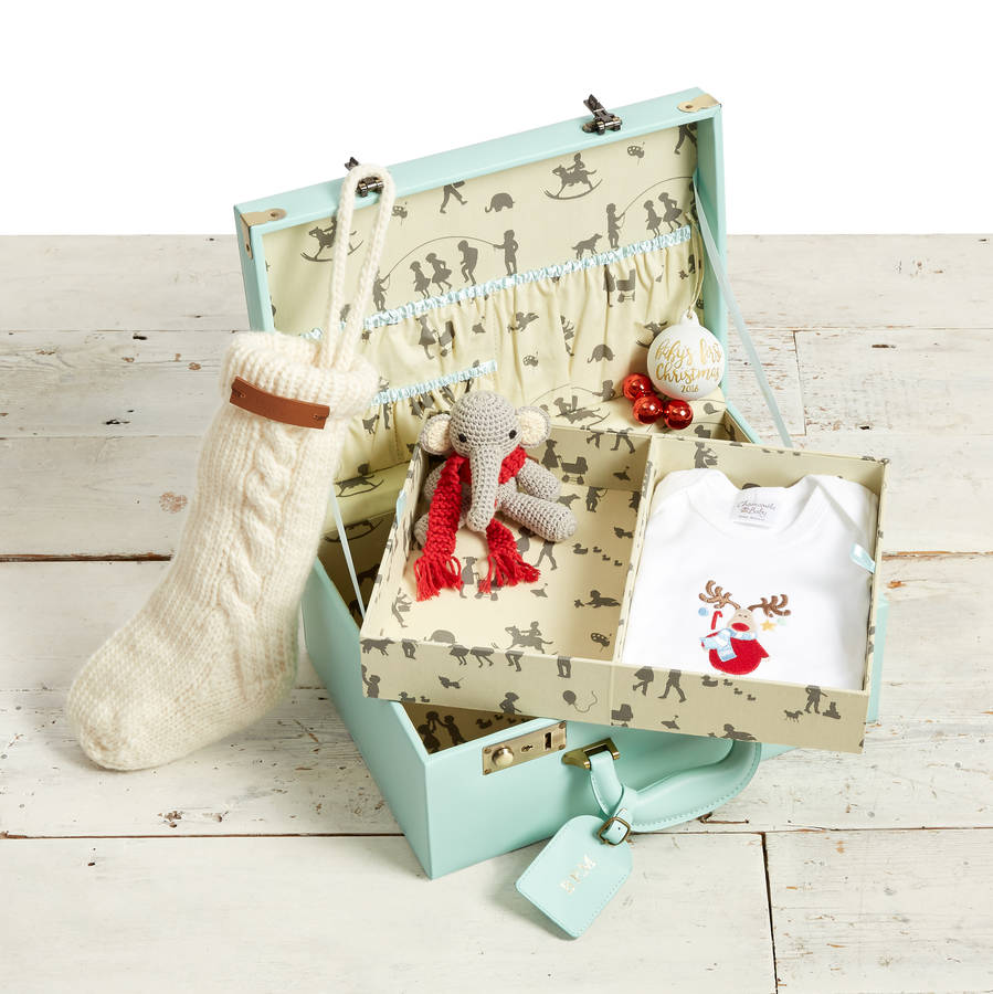 Personalised Baby's First Christmas Eve Keepsake Box By meminio Personalised Baby's First Christmas Eve Keepsake Box By meminio