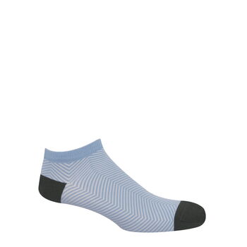 Lux Taylor Men's Trainer Socks – Sky, Orange, Black, 2 of 4