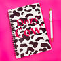 Playful Wording 'Dozy Cow' Animal Print A5 Notebook, thumbnail 1 of 2