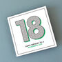 Happy 18th Birthday To A Wonderful Son Card, thumbnail 2 of 2