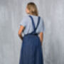 Denim Dress Apron | Studio Pinafore Smock, thumbnail 2 of 11