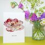 Pink Rose Floral Mother's Day Card, thumbnail 1 of 1