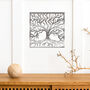 Timeless Tree Metal Wall Art: Roots Of Life Decor, thumbnail 4 of 11