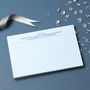 Personalised Luxury Correspondence Cards Thermo Printed, thumbnail 5 of 8