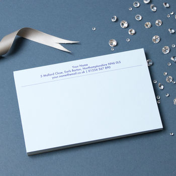 Personalised Luxury Correspondence Cards Thermo Printed, 5 of 8