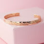 Thin Hammered Cuff In 14k Gold Filled, thumbnail 3 of 7