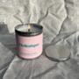 Pomegranate And Mint Scented Tin Candle, thumbnail 4 of 5