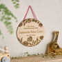 Personalised Christening Wooden Plaque, thumbnail 1 of 2