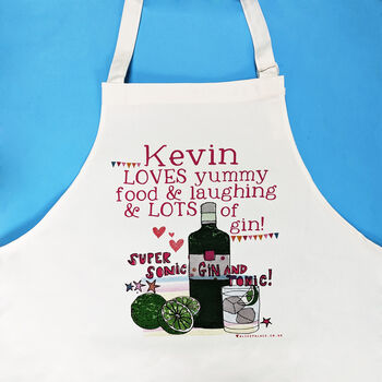 Personalised 'Lots Of Gin' Apron, 8 of 9