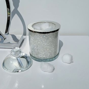 Swarovski Crystal Filled Glass Storage Jar, 2 of 4