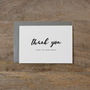 'Thank You From The Newlyweds' Set Of Five Cards, thumbnail 1 of 2