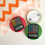Funny Rude School Calculator Badge Set, thumbnail 2 of 2