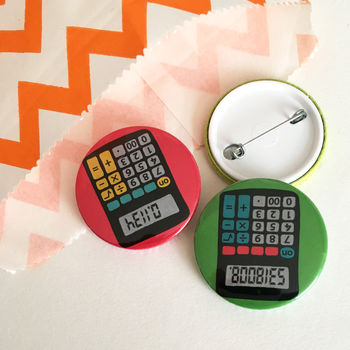 Funny Rude School Calculator Badge Set, 2 of 2