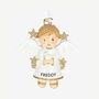 Angel Christmas Tree Decoration With Personalised Name, thumbnail 1 of 4