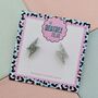 Glitter Lightning Bolt Stud Earrings *More Colours Available*, thumbnail 6 of 12