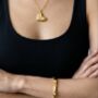 Kin Molten Gold Structured Bangle, thumbnail 4 of 6