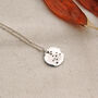 Personalised Constellation Starsign Coin Necklace In Silver, thumbnail 4 of 5