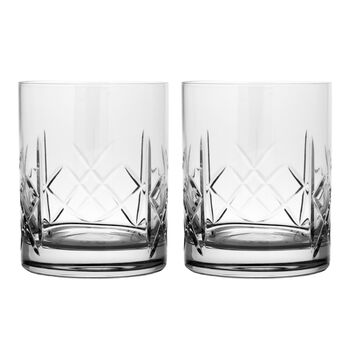 Personalised Pair Of Old Fashioned 10oz Glass Tumblers, 2 of 4