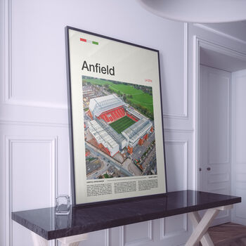 Anfield Stadium Liverpool Football Club Print, 3 of 9