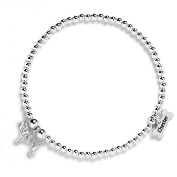 Personalised Sterling Silver Cockapoo Bracelet, 2 of 7