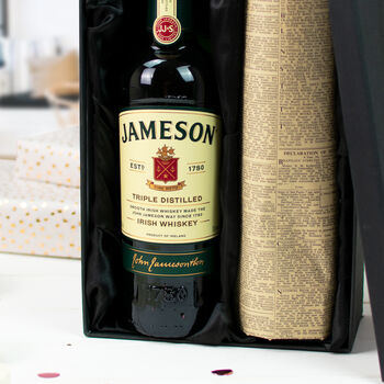 Jameson Triple Distilled Whiskey And Original Newspaper, 3 of 4