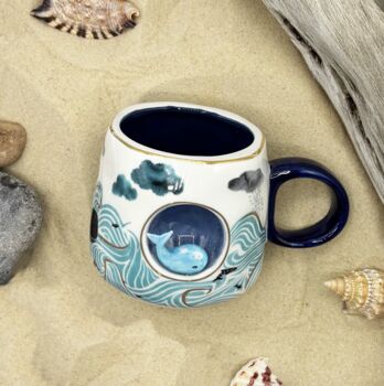 Porcelain Mug With Whale, 6 of 10