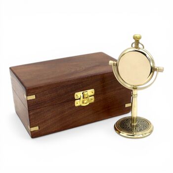 Personalised 1st Anniversary Gold Colour Table Clock Gift, 8 of 12