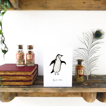 Adelie Penguin A6 Greetings Card, 2 of 7