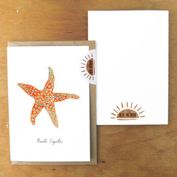 Giant Starfish A6 Greetings Cards, 3 of 7