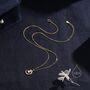 Moonstone Moon And Droplet Pendant Necklace, thumbnail 5 of 11