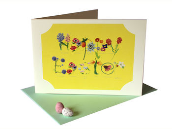 Large Botanical Easter Greetings Card, 4 of 5