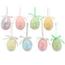 Set Of Eight Pastel Spotty And Floral Eggs By Little Ella James ...