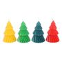 Set Of Four Colourful Christmas Tree Candles, thumbnail 2 of 3