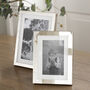 Classic Polished Silver Picture Frame With Ivory Mount, thumbnail 3 of 5