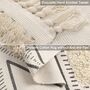Geometric Tufted Cotton Throw Rug With Tassel, thumbnail 7 of 7