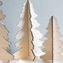 Set Of Three Alternative Wooden Christmas Trees, thumbnail 2 of 5