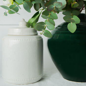 Ceramic Decorative Jar With Lid, 3 of 7