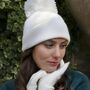 Cashmere Hat And Gloves Personalised Ladies Gift Set, thumbnail 3 of 10