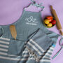 Personalised Kitchen Apron, Tea Towel, Christmas Gift For Her, thumbnail 8 of 12