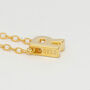 Personalised Letter Initial Gold Pendant Necklace, thumbnail 3 of 4