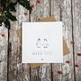 Silver Foil Penguin Snow In Love Christmas Card, thumbnail 2 of 4