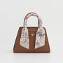 Deco Blooms Mini Tan Tote, thumbnail 2 of 6