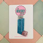 Blue Inhaler Glitter Resin Christmas Decoration, thumbnail 1 of 4