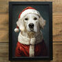 Personalised Santa Father Christmas Dog Portrait, thumbnail 3 of 3