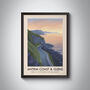 Antrim Coast And Glens Aonb Travel Poster Art Print, thumbnail 1 of 8