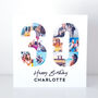 Personalised 30th Birthday Photo Collage Card, thumbnail 2 of 8