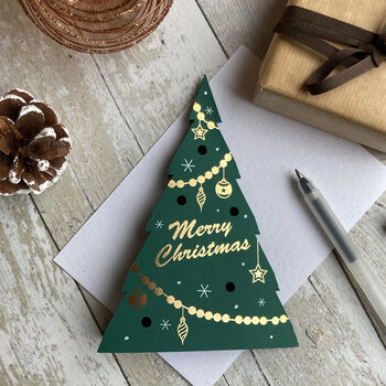 Luxury 3D Christmas Tree Card Pack, 2 of 5