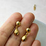 Faceted Teardrop Stud Earrings, thumbnail 2 of 9